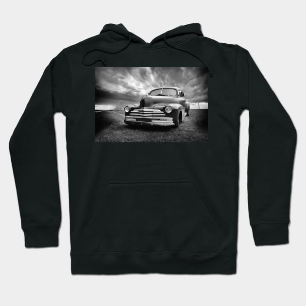 1947 - Chevrolet, black white Hoodie by hottehue